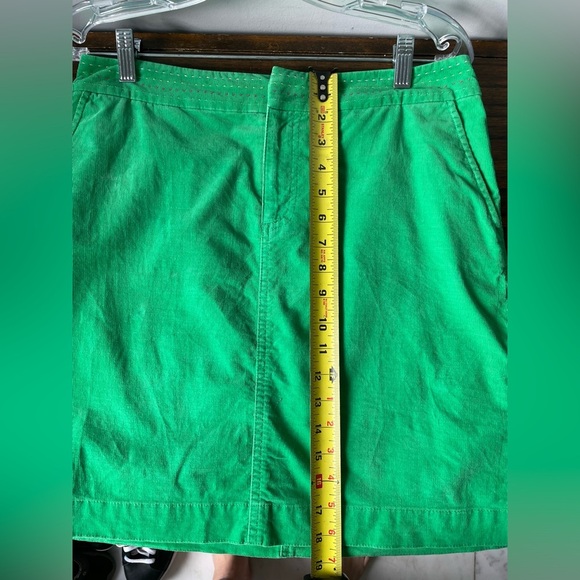 Lilly Pulitzer, 6, vintage white label bright green corduroy mini skirt EUC - Picture 6 of 7